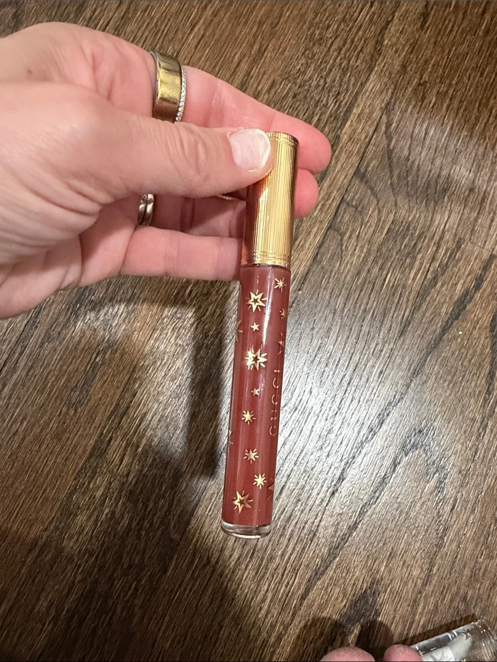 Gucci  plumping Lip Gloss Duo in Clear & Deep Brown